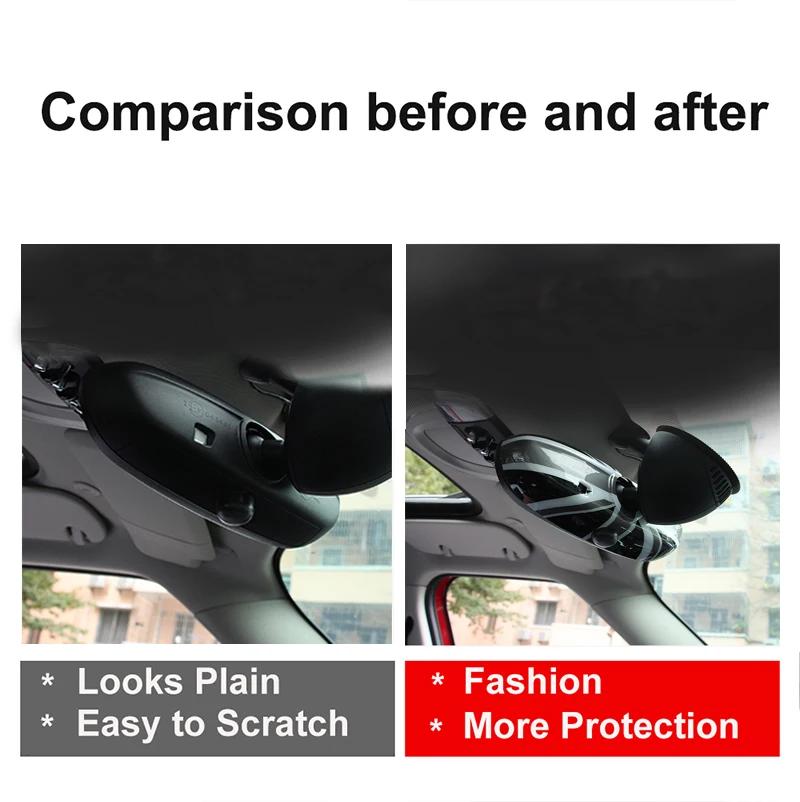 The Black For MINI Cooper F54 F56 F55  F57  F60 Car Rear View Mirror Cover Housing Hatchback PC plastic Fashion  Auto Styling