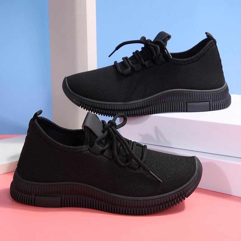 2025 summer Women's Breathable Non-slip Platform Fashion New Casual  Shoes for WomenShoes Korean Running Shoes Black Sneakers