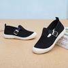 Purple Women's Casual Slip-On Mesh Shoes Beijing Old Style Cotton Shoes Comfortable Low Heel Summer Season Unisex Ankle Covering