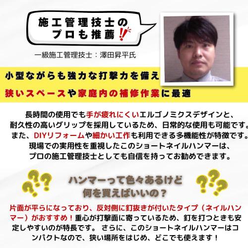 Kort spikerhammer [Overvåket av en førsteklasses byggeledelsesingeniør] Spikeruttrekker, Hammer, Liten, Kompakt, Plugghammer, DIY Håndverk, Reparasjoner