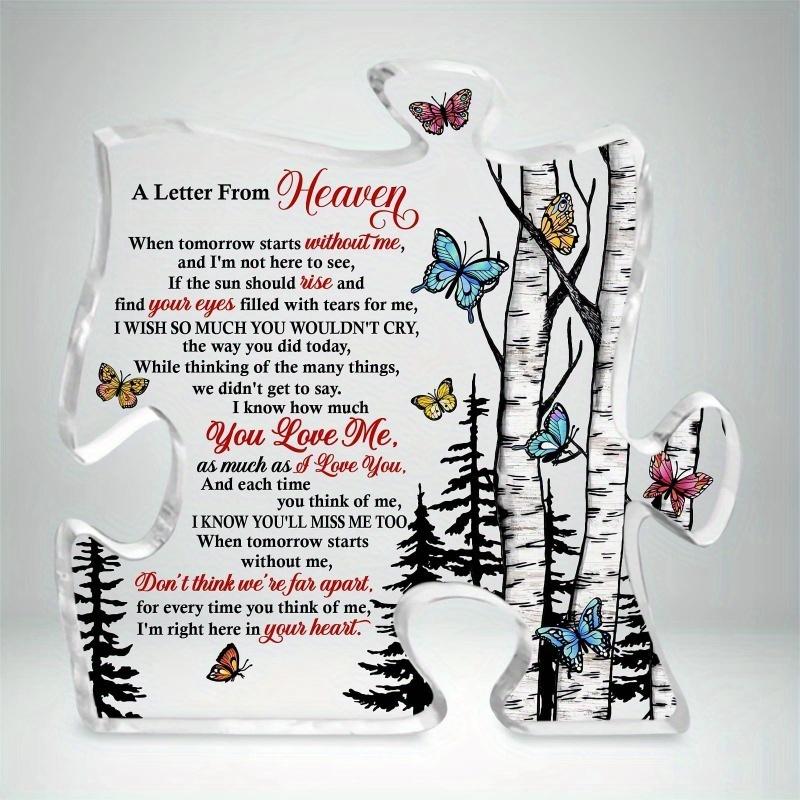 

Elegant Memorial Table Centerpiece - Crystal Acrylic Butterfly with Bereavement Gift Idea чистый