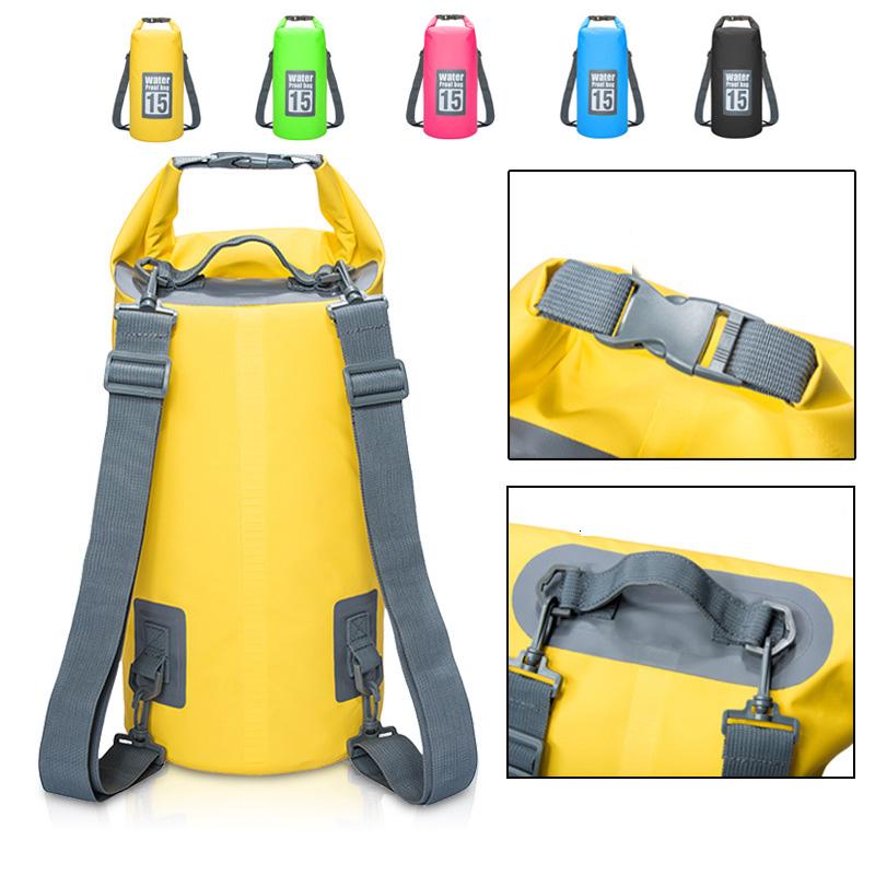 5L/10L/15L/20L/30L Outdoor Sport PVC Waterproof Storage Dry Bag For Canoe Kayak Rafting Swimming Travel Kit Sack Backpack