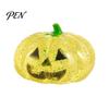 Tension Relieving Squeeze Toy Halloween Glitter Pumpkin Stress Ball, Head for Focus Improvement Sensory Tools Relief, Creepy Fidget Party Favors TPR