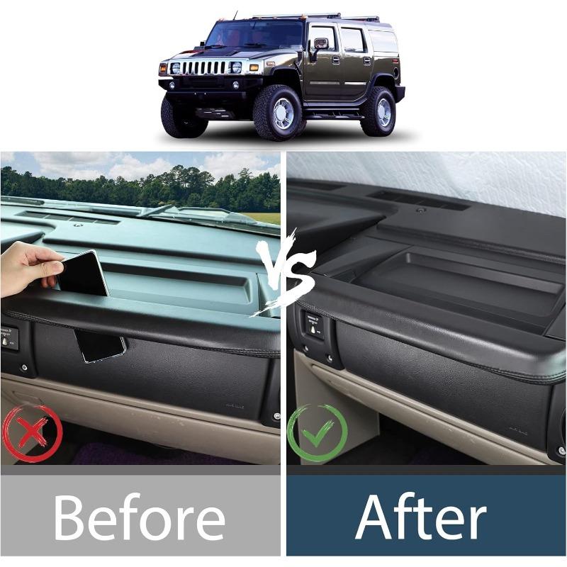 ABS Black Car Co-pilot Grab Handle Storage Box Organizer Tray For Hummer H2 2003 2004 2005 2006 2007 Interior Accessories
