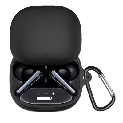 ANYOI Kompatibilní Anker Soundcore Liberty 4 Pro Materiál tekutý silikon s viditelným bezdrátovým nabíjením Lehký Jednoduchý tenký design s karabinou