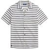 Polo Striped Short Sleeve Button Down Collar Pocket Textured Shirt Men Shirts 710A13005--001