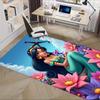 3D Printed Princess,Jasmine,Garden Anti-Slip Rug - Machine Washable Office Rug for Living Room, Bedroom, Office - Multiple Sizes