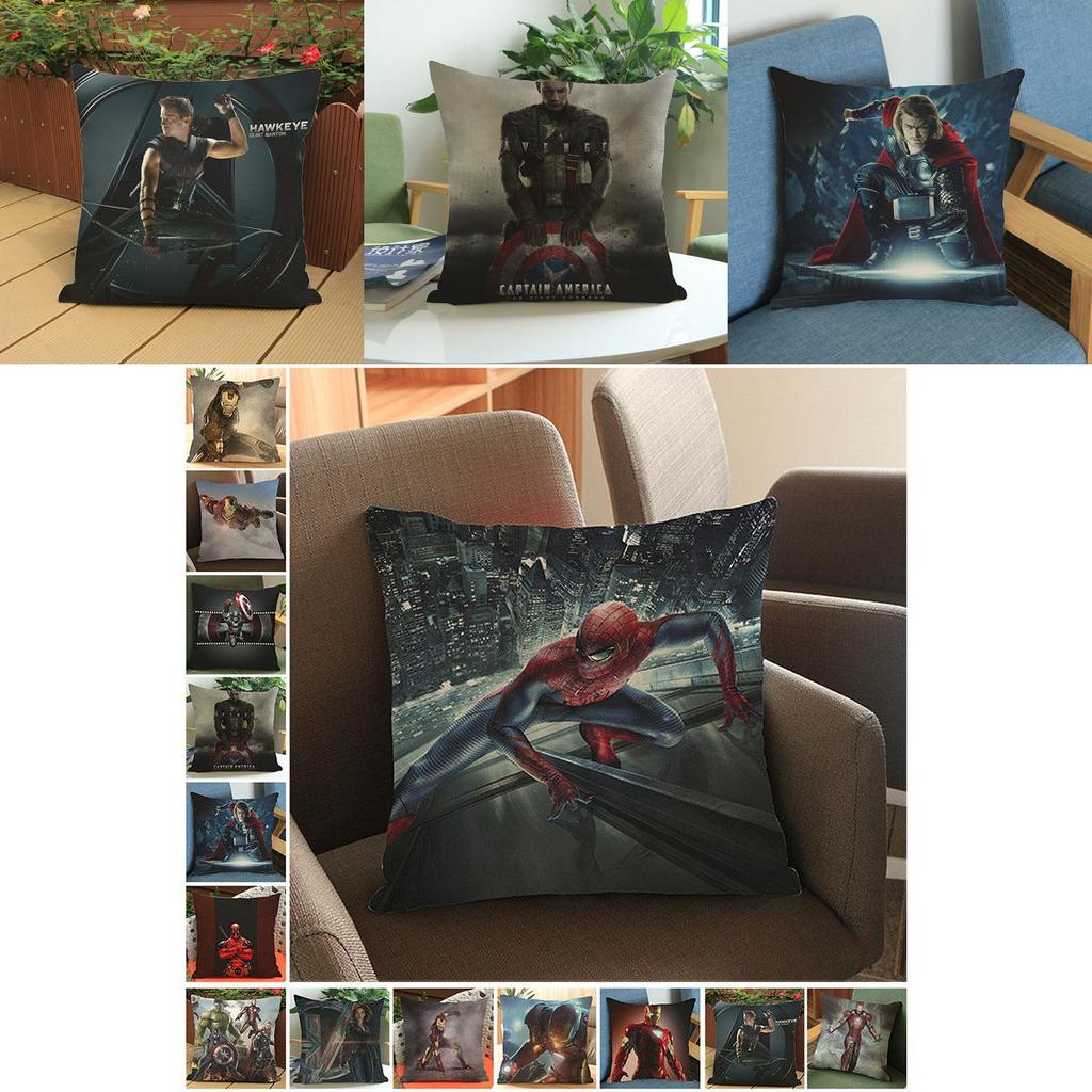Luxurious Super Soft Avengers Alliance Cushion Cover Featuring Iconic Iron Man Design