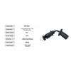 2025+ Trailer 7 Pin Round Socket Female Plug to 7 Way Blade Trailer Adapter Connector Adaptor RV Parts Caravan