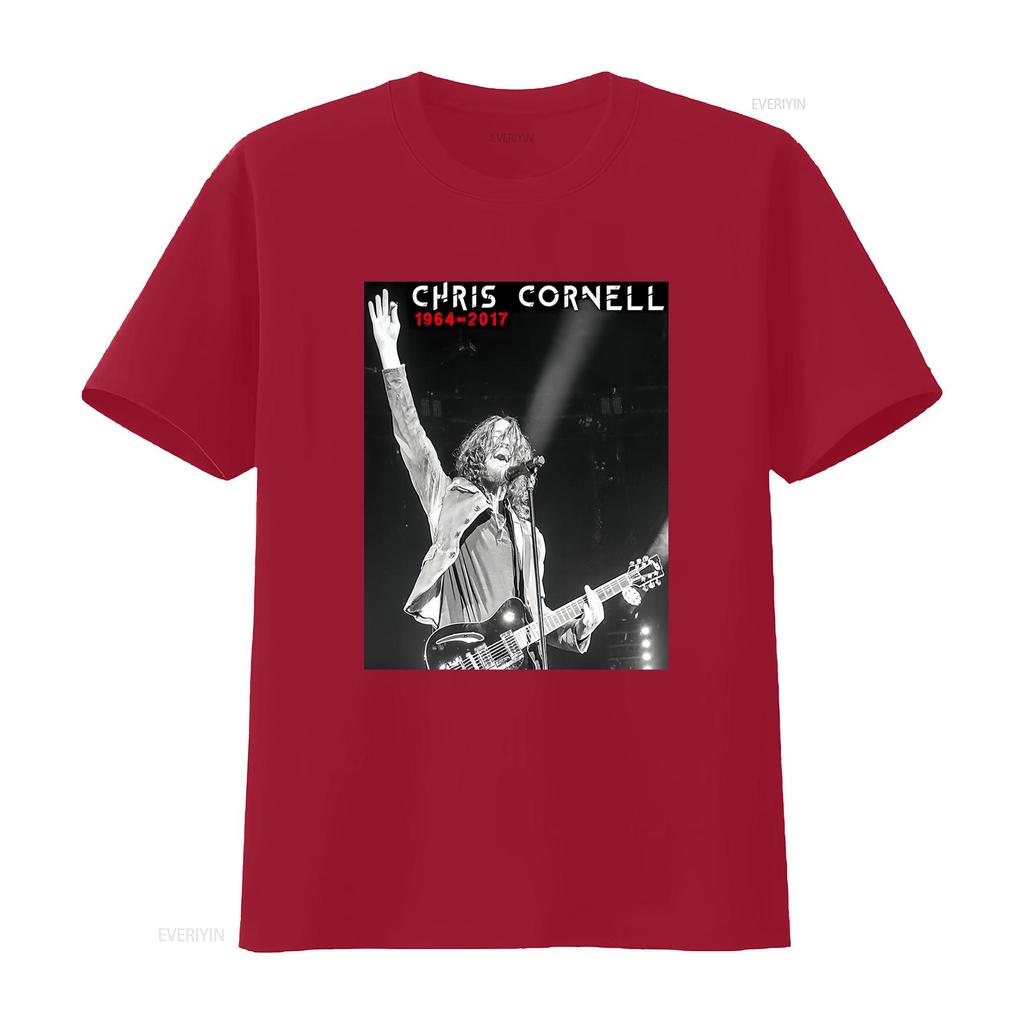 Chris Cornell 1964 2017 R I P T Shirt Baggy Boyfriend 1949 vintage Washed Top For Everyday Wear Stylish Stretched homme