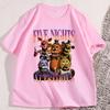 Five Nights At Freddys Tshirt Unisex Unisex Loose Cotton Funny T Shirt Casual Short Sleeve Round Neck Tees Printed Tops Clothing