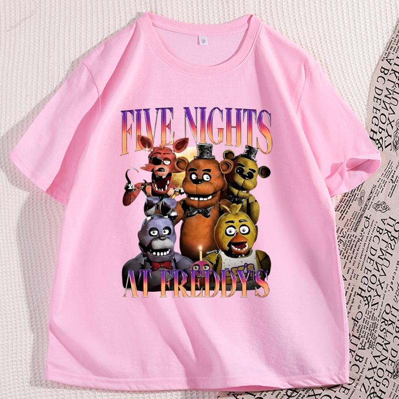 Five Nights At Freddys Tshirt Unisex Unisex Loose Cotton Funny T Shirt Casual Short Sleeve Round Neck Tees Printed Tops Clothing