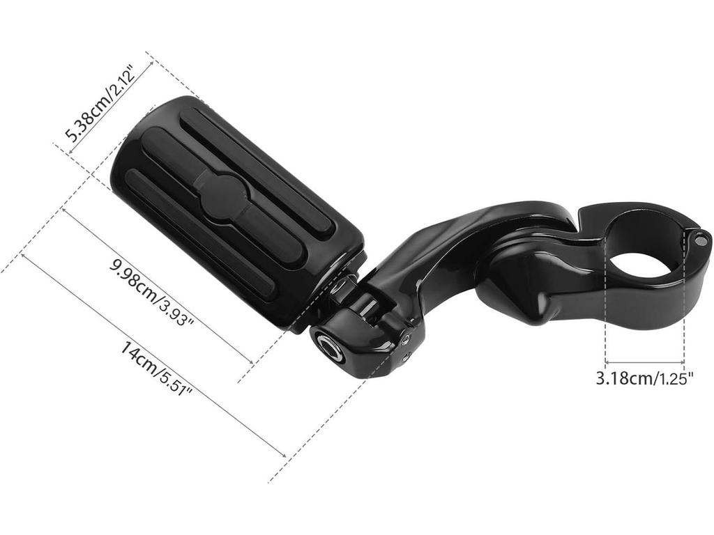 32mm Diameter Footpegs for Harley Cruise Glide, Street Glide, and Bumper Modification