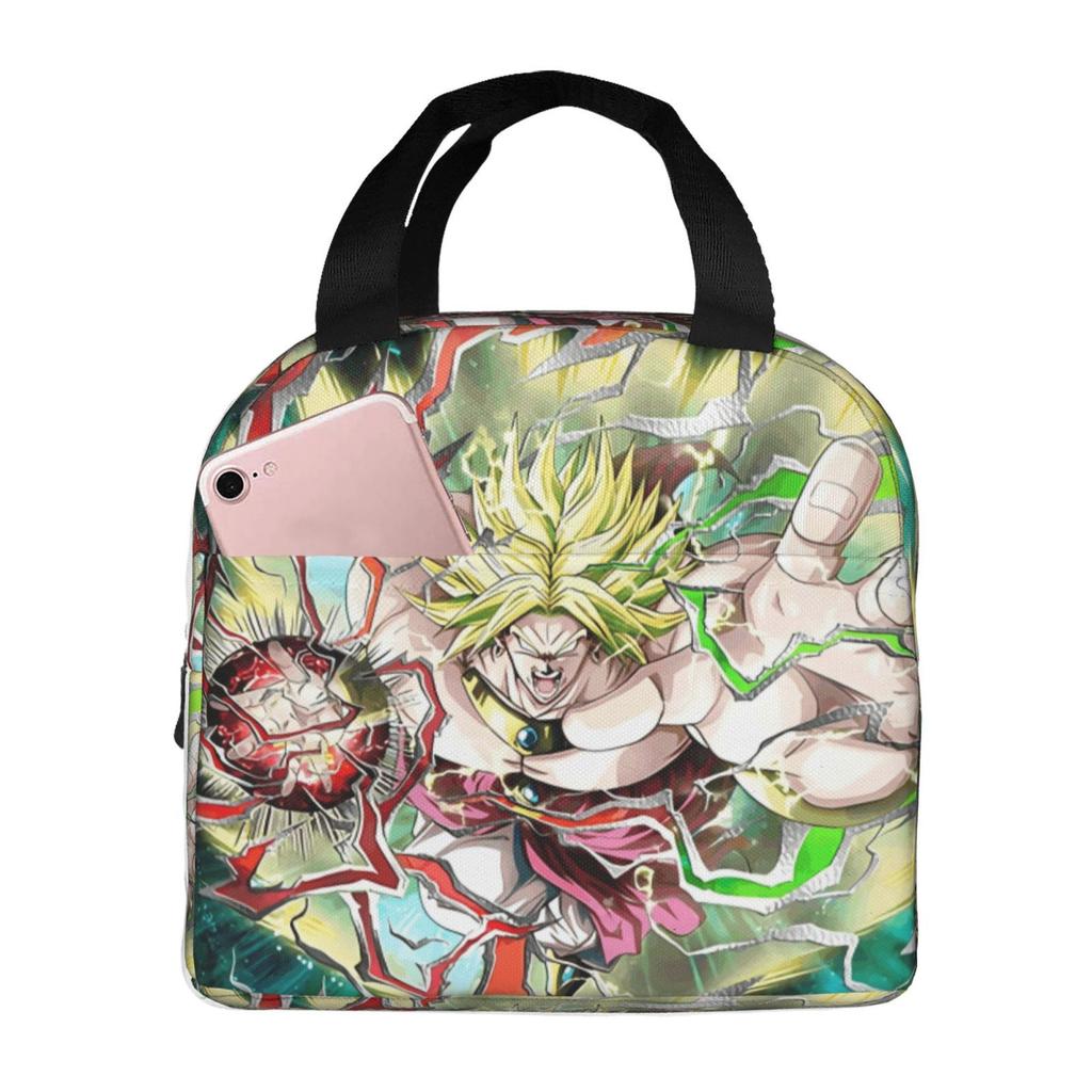 Lunch Bag, Full-Printed Picnic Bag For Primary And Secondary School Students, Cartoon Animation, Large-Capacity Thermal Insulation Lunch Box Bag