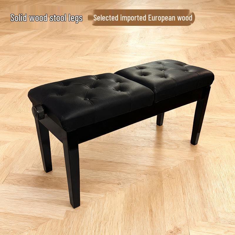 Klavierbank für zwei Personen mit unabhängiger Höhenverstellung und Lackierung