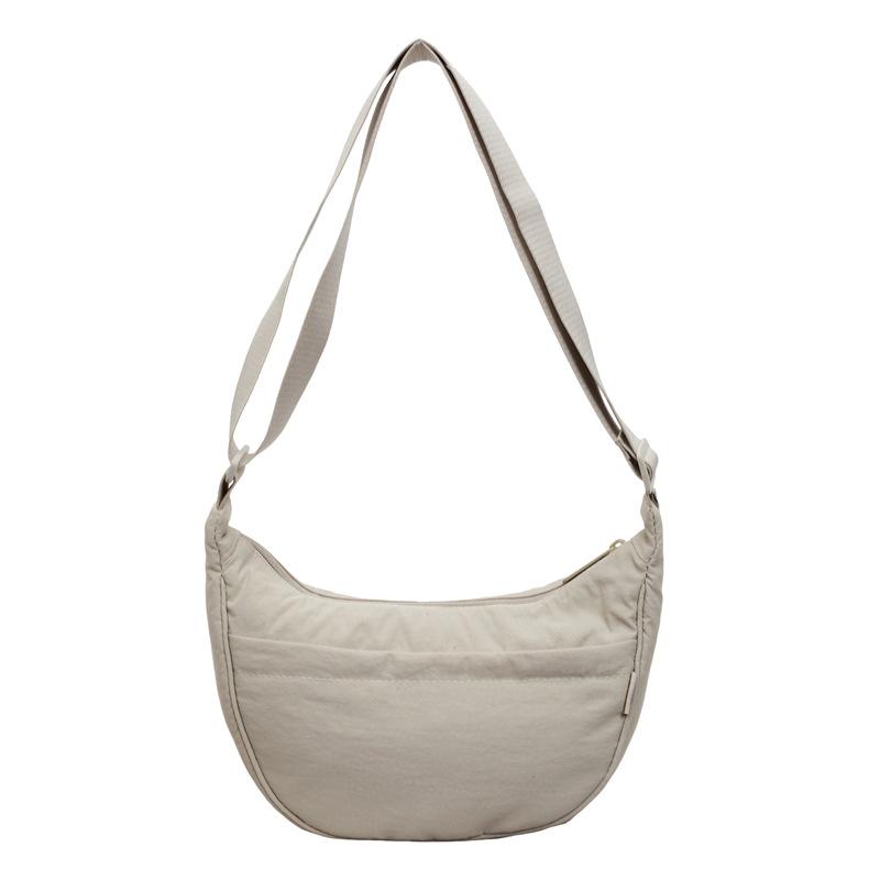 Minimalist Crossbody Bag with Adjustable Strap and Front Zip Pocket Lightweight Everyday Shoulder Bag