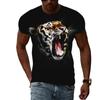 Letní móda Trička s grafikou Tiger Muži Neformální Potisk Trend Trička s krátkým rukávem Hip Hop Harajuku Streetwear se zvířecím vzorem