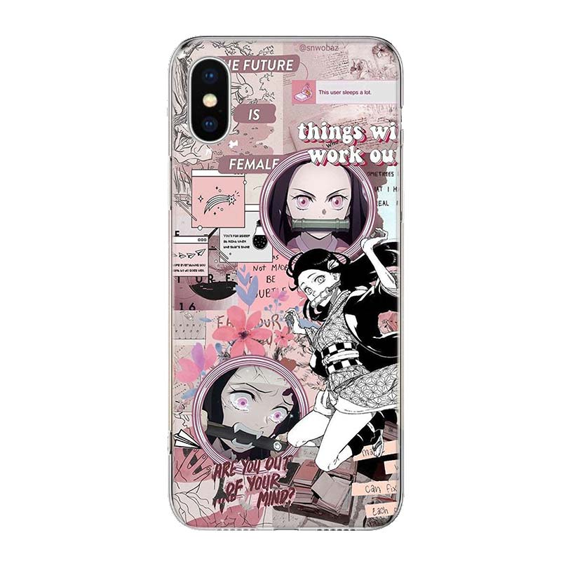 Buy Kimetsu No Yaiba Demon Slayer Anime Cover Phone Case For Iphone 11 Pro Max 13 12 Mini 6 X 8 6s 7 Plus Xs Xr 5s Se Art Coque At