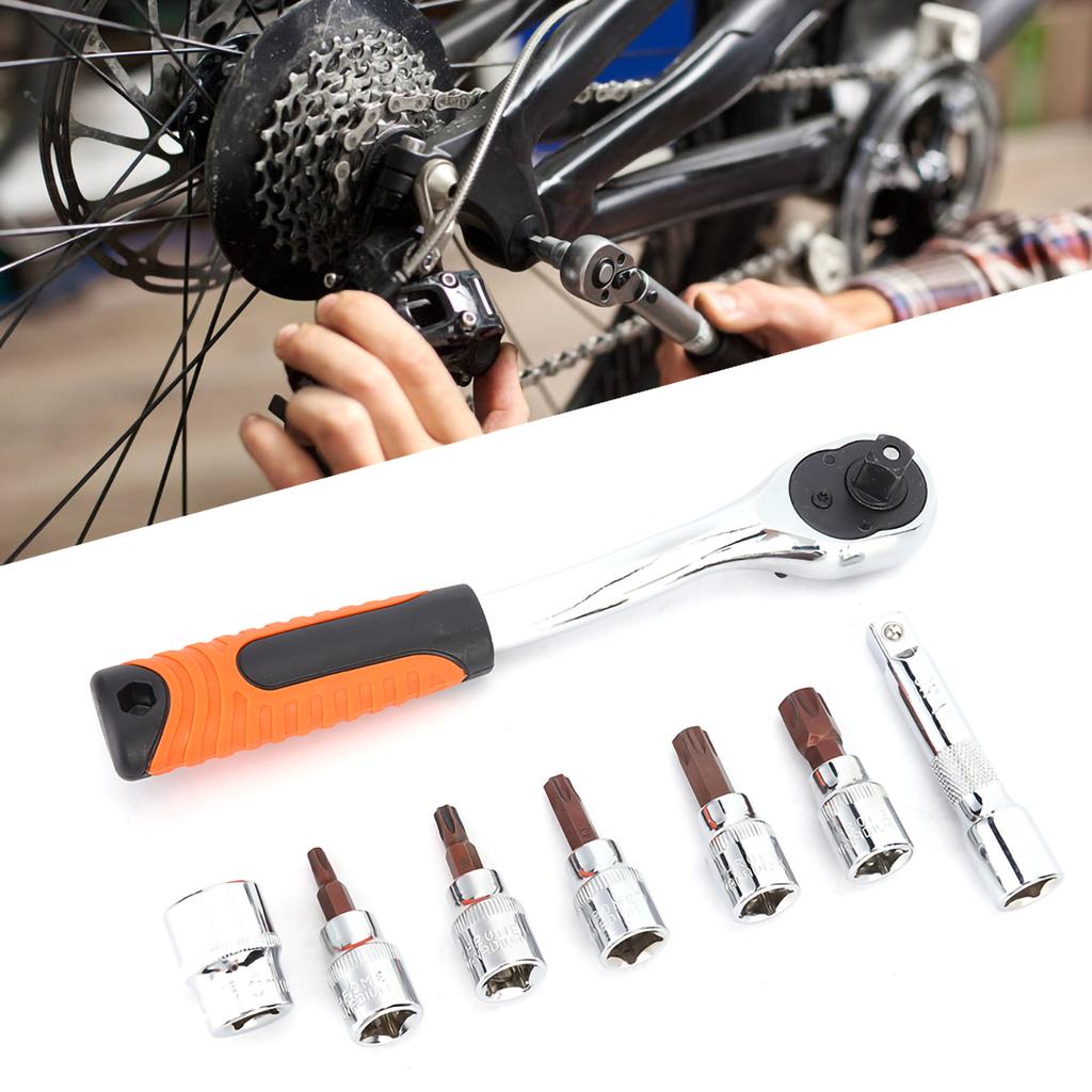 8pcs Auto Car Repair Tool Kit Stainless Steel Hard Top Door Spanner Remover Fits for Jeep Wrangler
