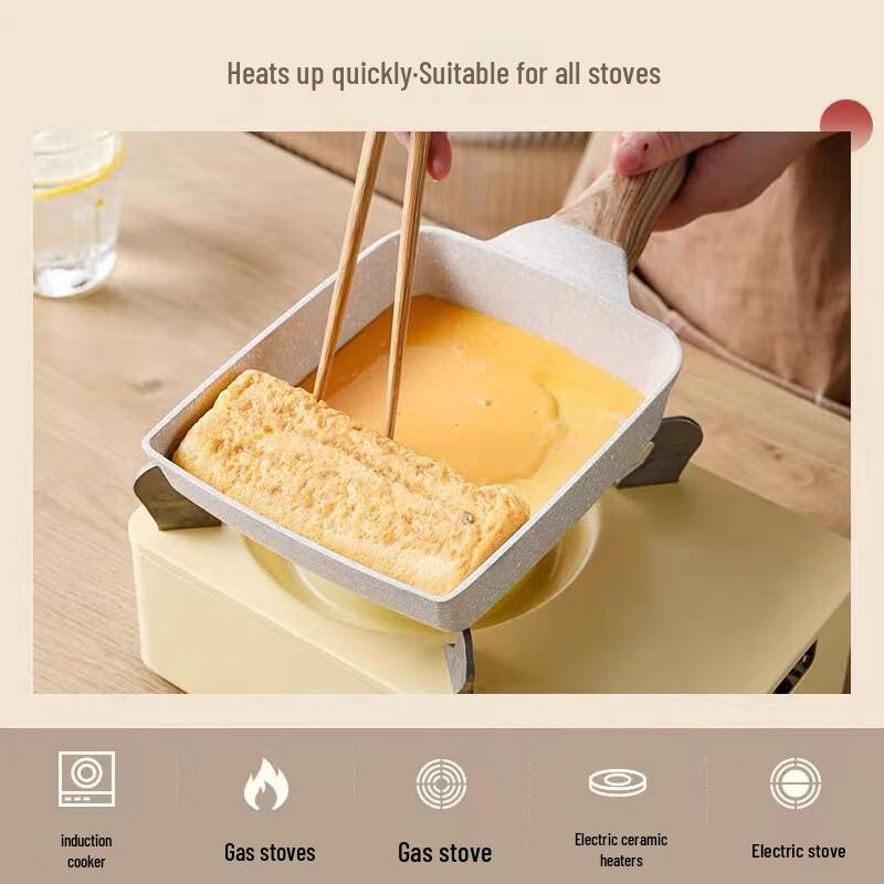 Zhi Shi Japanese Tamagoyaki Non-stick Frying Pan