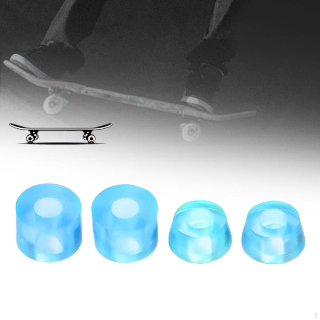 4 Pieces PU Skateboard Truck Replacement Bushing 11x16mm 7'' Trucks Bushings Longboard Rebuild Kit