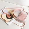 Visible Transparent Crossbody Bag Adjustable Strap Candy Color Pu Bag  Beach