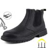 New Men's Safety Boots Work Shoes Steel Toe Cap Work Boots Puncture-Proof Work Sneakers Plus Size Men Footwear