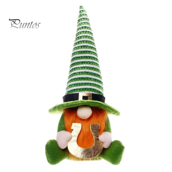 Svatý. Patrick's Day Trpasličí skřítek Hračka Velký nos Dlouhé vousy Rozkošný vzhled Rudolph Panenka Bez tváře