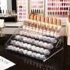 1pc Transparent Vertical Buckle Nail Polish Display Stand Stepped Acrylic Perfume Lipstick Nail Polish Gel Nail Polish Finisher