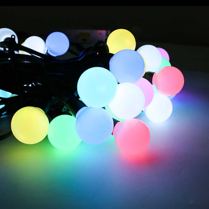 G40 Bulb String Light Holiday Outdoor Waterproof LED White Ball Lamp Flow Flicker RGB Party Wedding Christmas Decoration Light