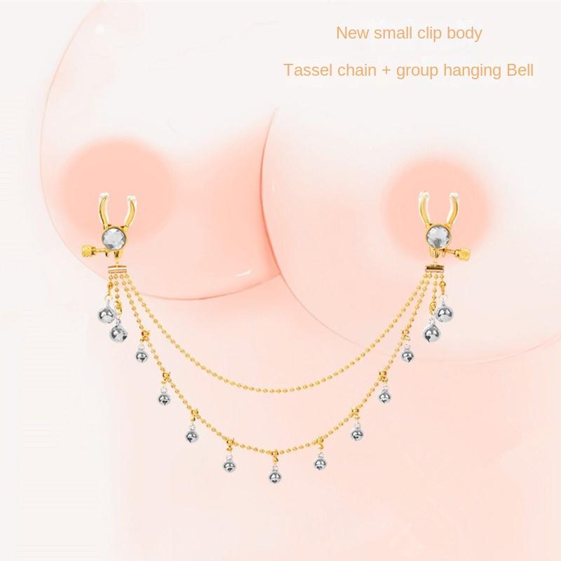 Quaste Brustclip mit Glöckchen Yin Clip Sexspielzeug Set SM Flirten