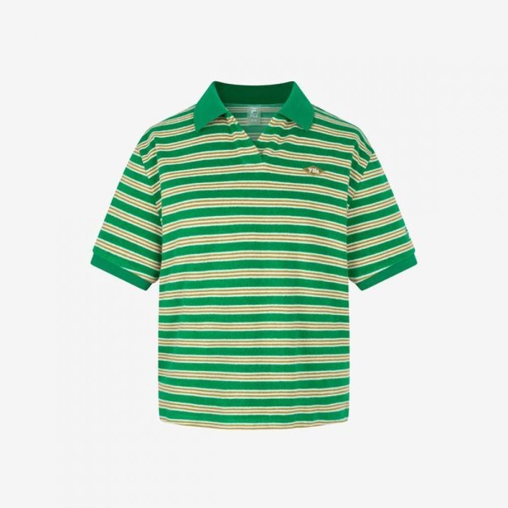 

Fila Semi Crop Collar T Terry GREEN/W80