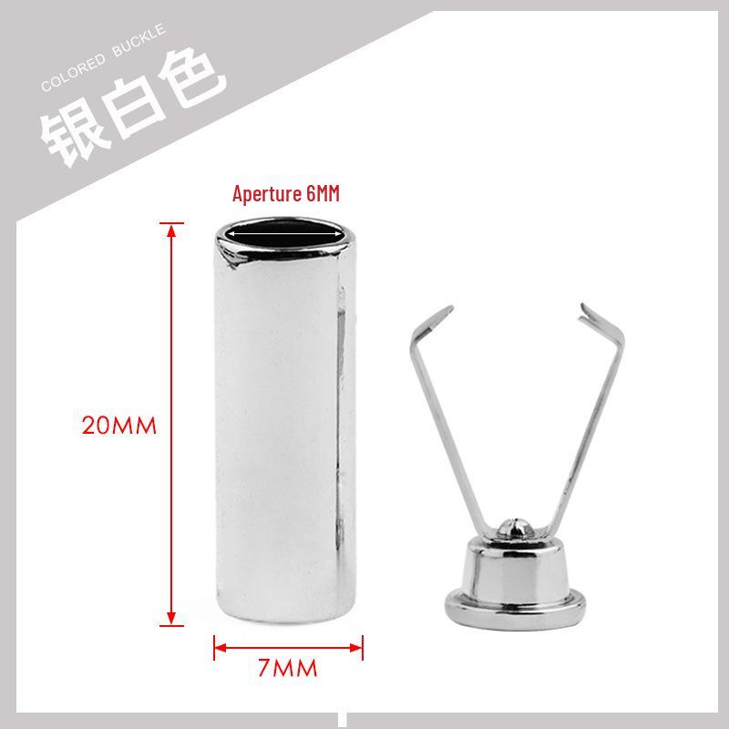 Colorful Metal Bell Cord End Clip for Hoodie & Hat Drawstrings - Spray-Painted Cord Lock Fixing Buckle.