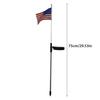 Solar American National Flag Led Light Waterproof Ornaments Crafts Ornaments for Festival Holiday New Year Garden Stake