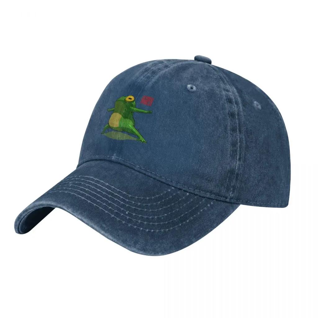 Yoga Frog Warrior One Pose Baseball Cap Fishing Caps Unisex Luxury Cap Trucker Hat Luxury Unisex Hat Ladies Unisexs