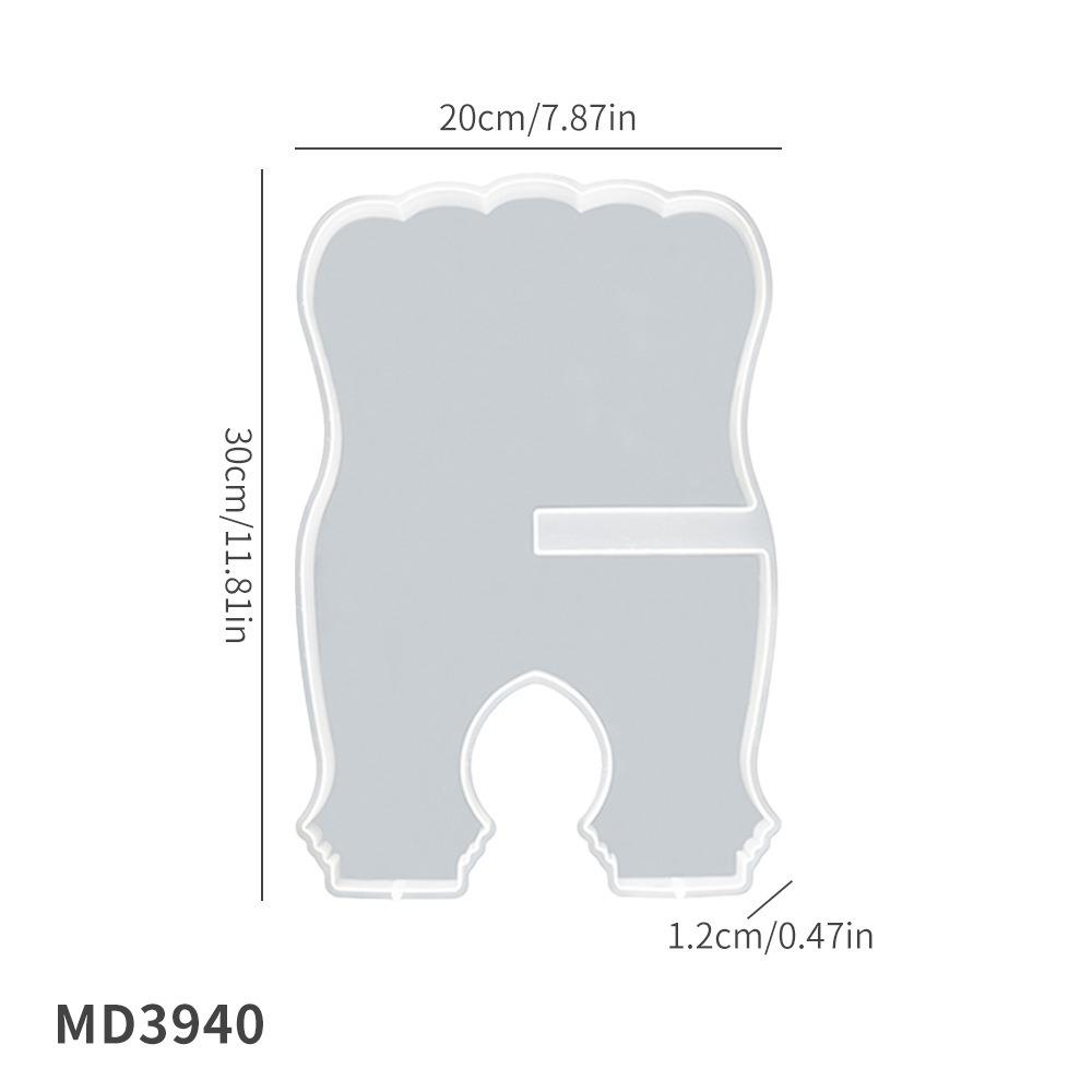 Unique Design Epoxy Resin Mold DIY Tool Reading Rack New Book Holder Mold Desk Decoration