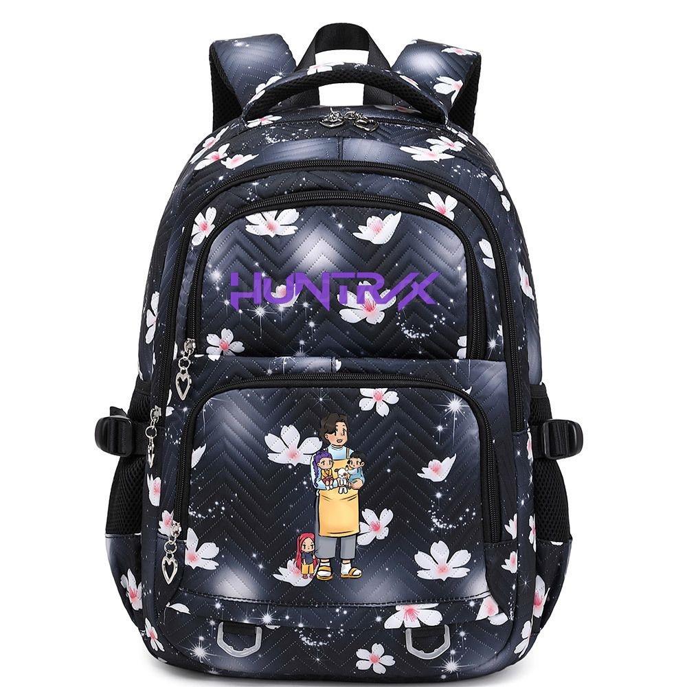 Kpop Demon Hunter Girl Group Trendy Lightweight School Backpack - Large Capacity, Double Shoulder, Korean Style