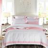 WTEMPO Europe Style Jacquard Bedding Set 4pcs Lace Bedclothes Bed Set Satin Duvet Cover Sheet Set