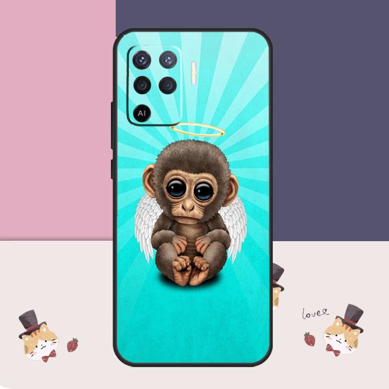 Monkey Gorilla Ape Baby Case For Oppo A38 A58 A78 A98 A54 A74 A94 A18 A57 A17 A77 A80 A60 A40 A96 A76 A16 A15 A5 Pro