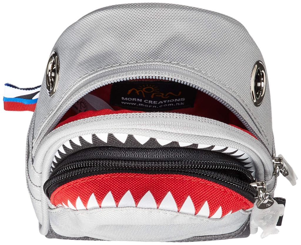 MORN CREATIONS Shark Pouch, Gray