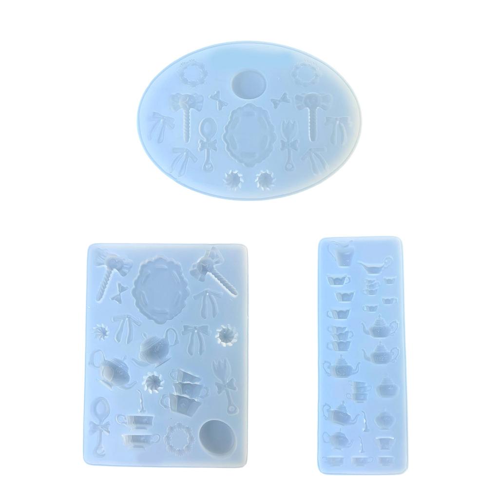 Premium Food Grade Silicone Resin Molds For Afternoon Tea Theme Miniature Crafts And DIY Decorations