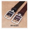 Womens Genuine Leather Belt With Pin Buckle Wide Slim Fit Jeans Casual Office Style Black Coffee Brown