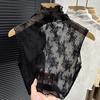 Perfect Match New Lace Svel Mo Collar Top Women'S Inner Wear F High Collar Ort Length Base Irt Korean Sle Commute Wind