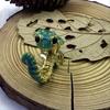 1PC Retro Stereo Lizard 3D Gecko Cute Animal Opening Ring Hip Hop Punk Style Size Can Be Adjusted for Daily Wear