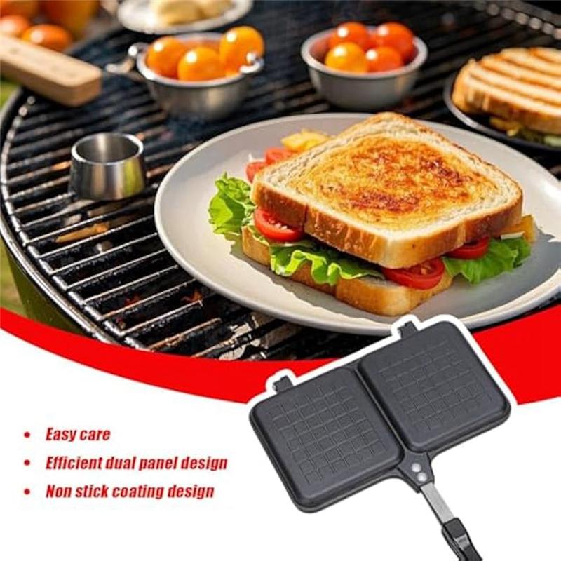 ABUL-Thermal Sandwich Maker For Kitchen, Toasted Sandwich Maker, Double-Sided Toaster Pan Non-Stick Cheese Melter Grill