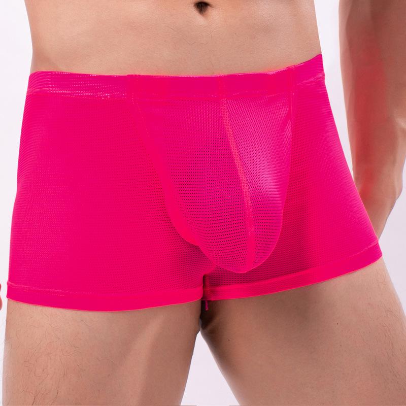 Ademende Nylon Boxer Briefs voor Mannen in de Zomer: Modieus, Comfortabel, Sexy, Middelhoge Taille, High-End Zacht C2-12