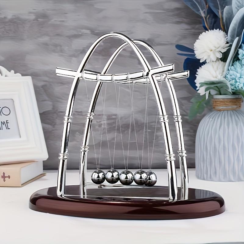 Perpetual Motion Collision Ball (Newton Cradle) - Balance Steel Balls, School Physics Teaching Pendulum Toy & Home Decoration