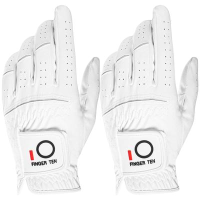 Men's Golf Gloves, Microfiber Leather, 2-Piece/3-Piece Set, Soft, Stretchable, Breathable,