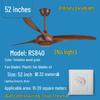 Modern Frequency Conversion Ceiling Fan with Light for Living Room and Bedroom