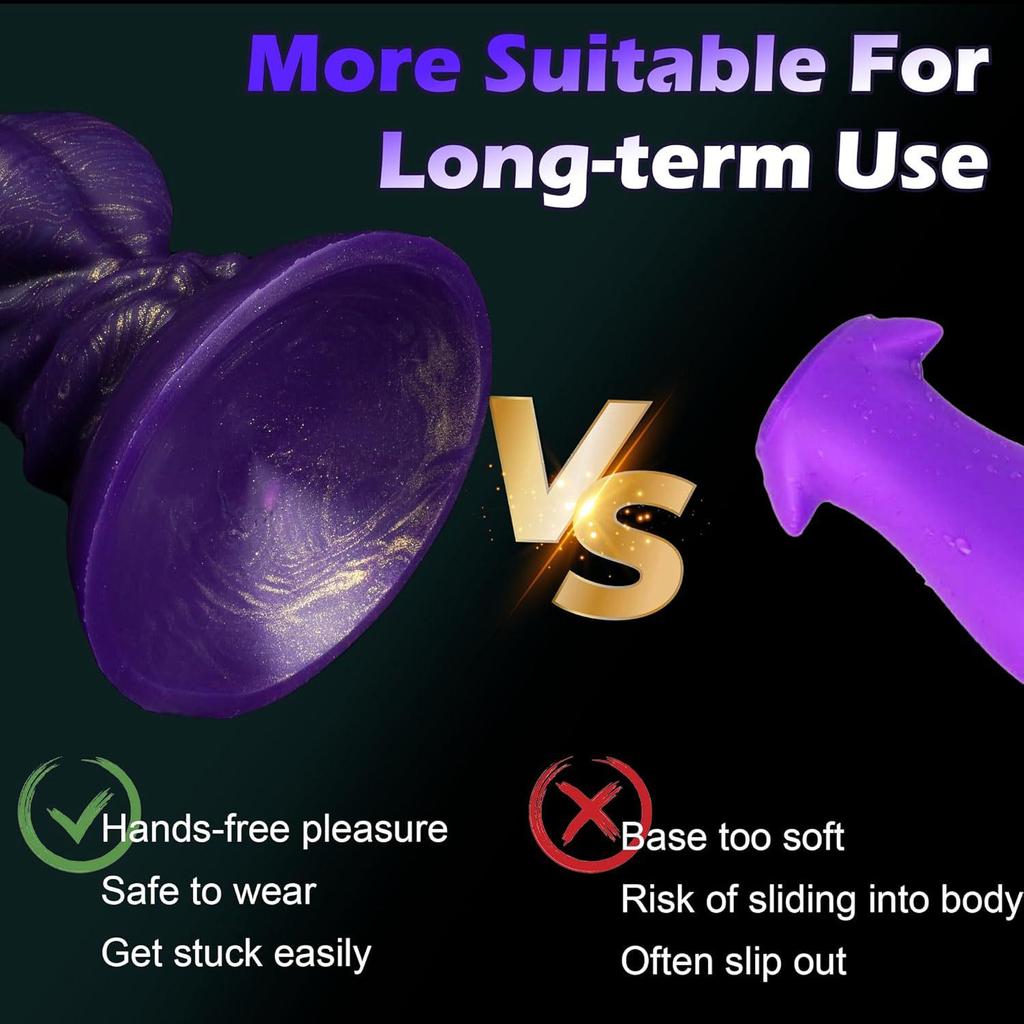 Alien Silicone Butt Plug & Vaginal Dilator - Ultra-Thick Erotic Toy for Men & Women SM Play